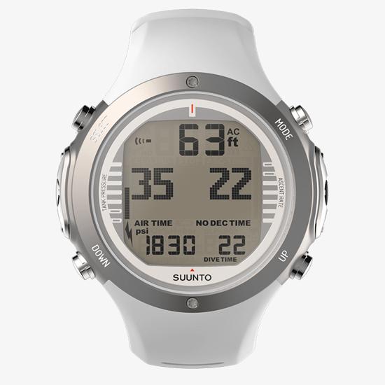 Suunto D6i Novo White - 3D コンパス搭載の頑丈なダイブコンピューター