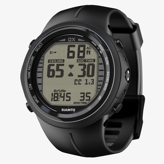 Suunto DX Black Elastomer Rebreather compatible dive computer