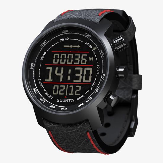 Suunto Elementum Terra Black/Red Leather – Premium sports watch