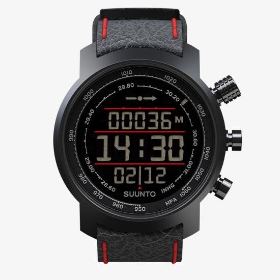 Suunto Elementum Terra Black/Red Leather – Premium sports watch