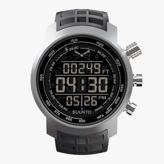 SUUNTO ELEMENTUM TERRA BLACK RUBBER DARK DISPLAY