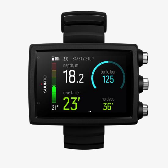 Suunto EON Core Black dive computer with color screen and big numbers