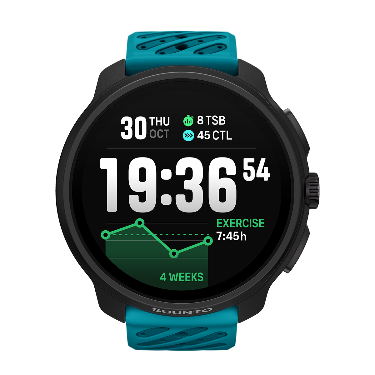 Cinturino In Silicone Suunto 24 ATH7 Per Computer Subacquei - Granito Blu (Taglia S+M)