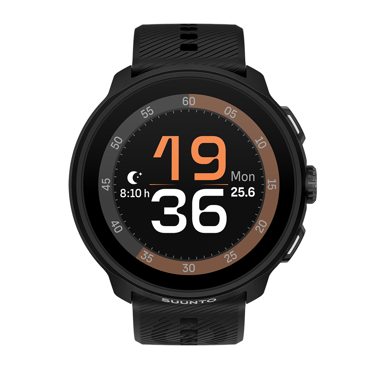 Suunto Run All Black with silicone strap - Lightweight