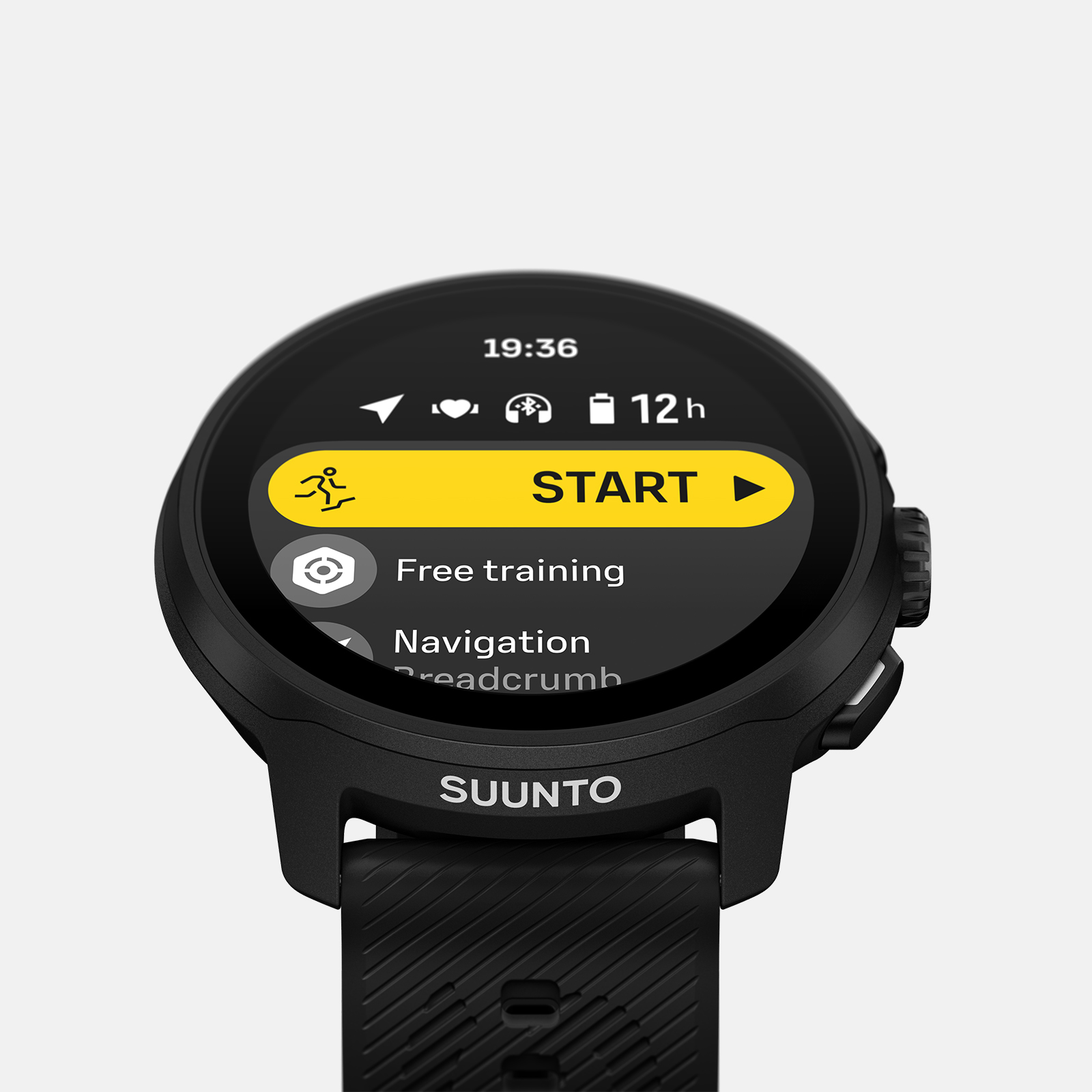 Suunto Run All Black with silicone strap - Lightweight