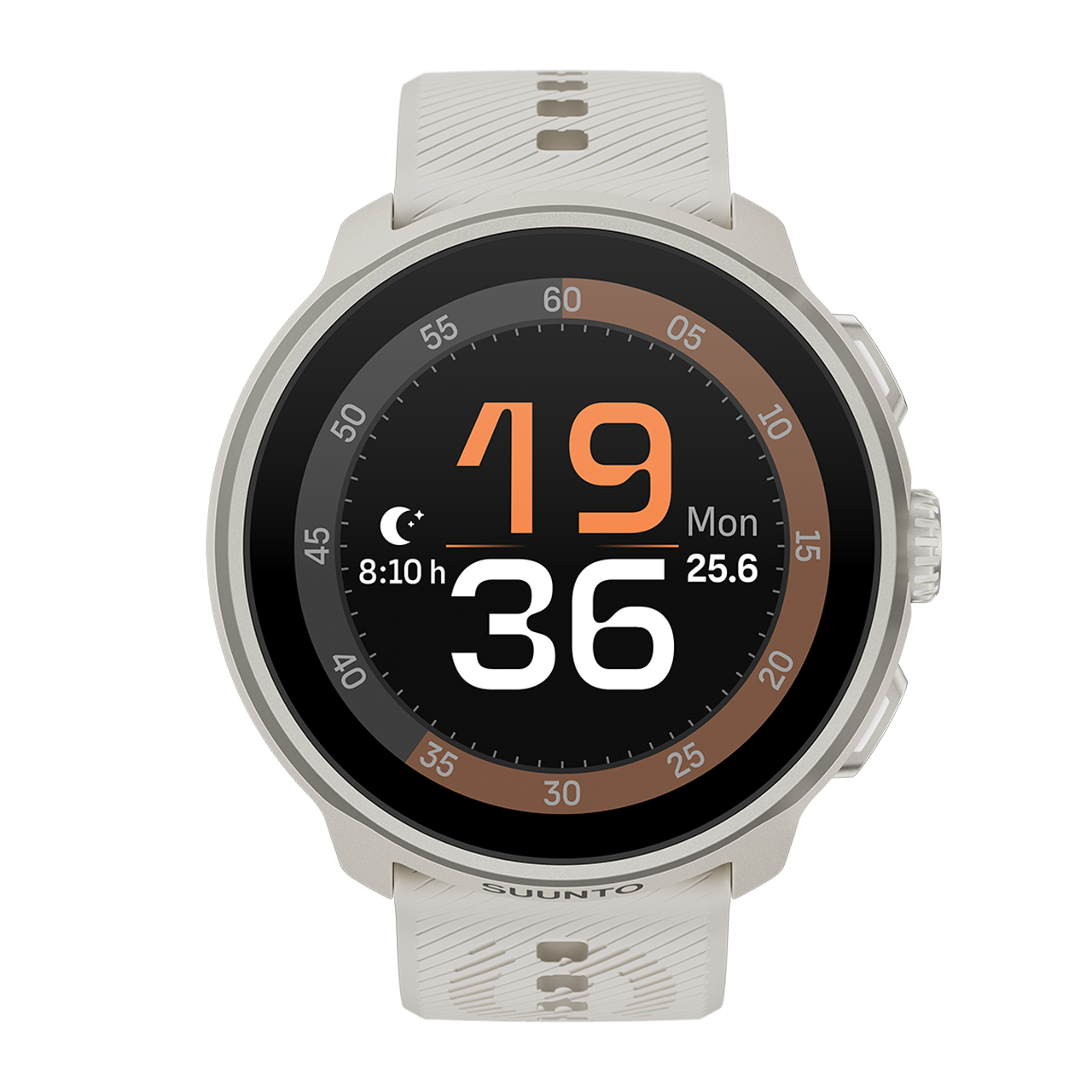 Suunto Run Frost Gray with silicone strap - Lightweight