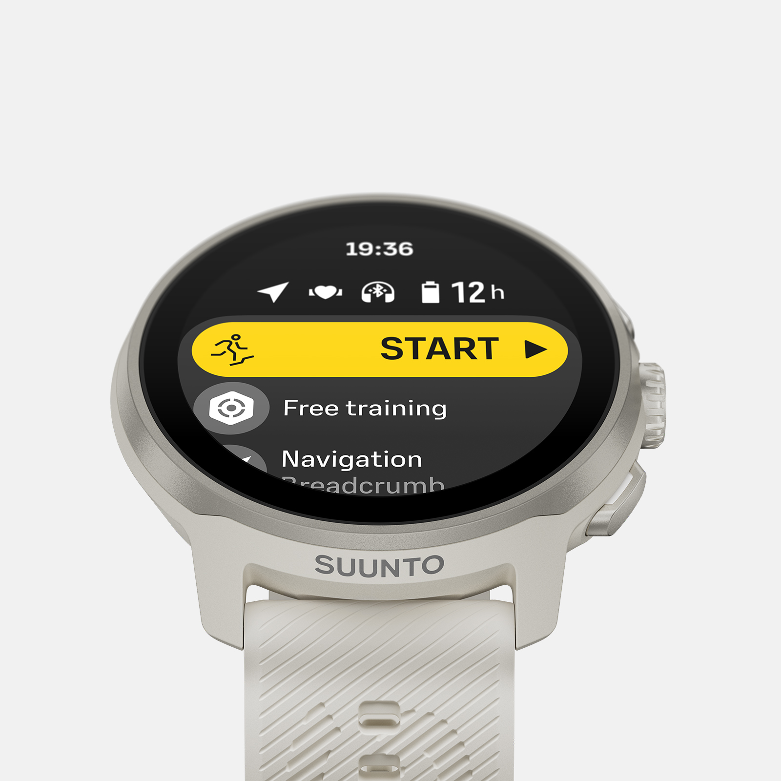 SUUNTO CORE GRAY CRUSH (スントコア・グレイクラッシュ) Suunto Run Frost Gray with silicone strap - Lightweight