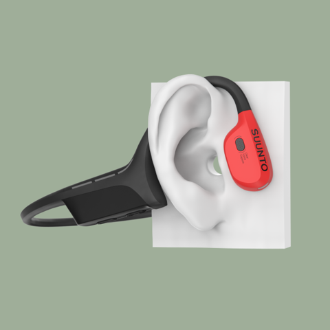 Suunto Wing Lava Red Premium Open-ear Sports Headphones