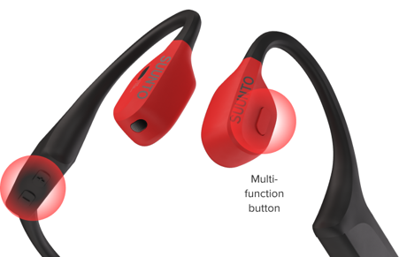 Suunto Wing Black Premium Open-ear sports headphones