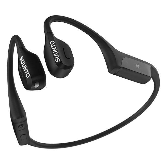 headphones Wing Premium Suunto Black Open-ear sports