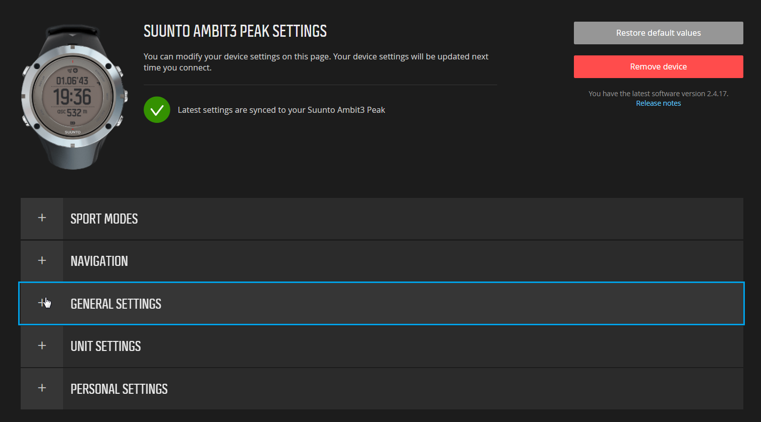 suunto ambit3 barometer