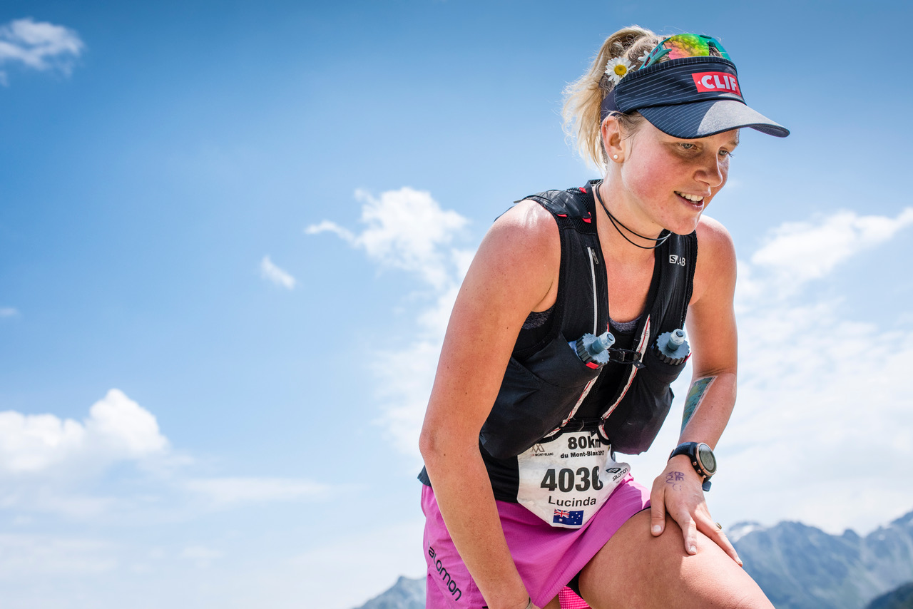 Lucy Bartholomew at Marathon du Mont Blanc (©Droz Photo)