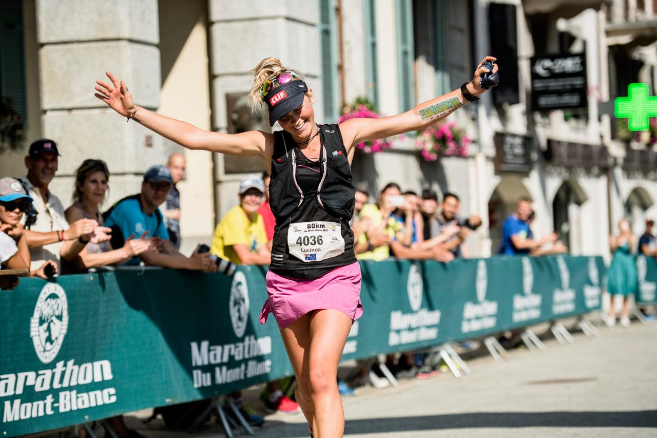 Lucy Bartholomew at Marathon du Mont Blanc (©Droz Photo)