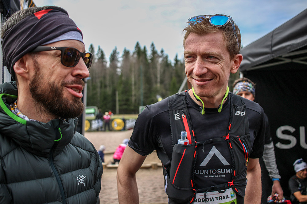 Tim Major (on the right) at Suunto Summit 