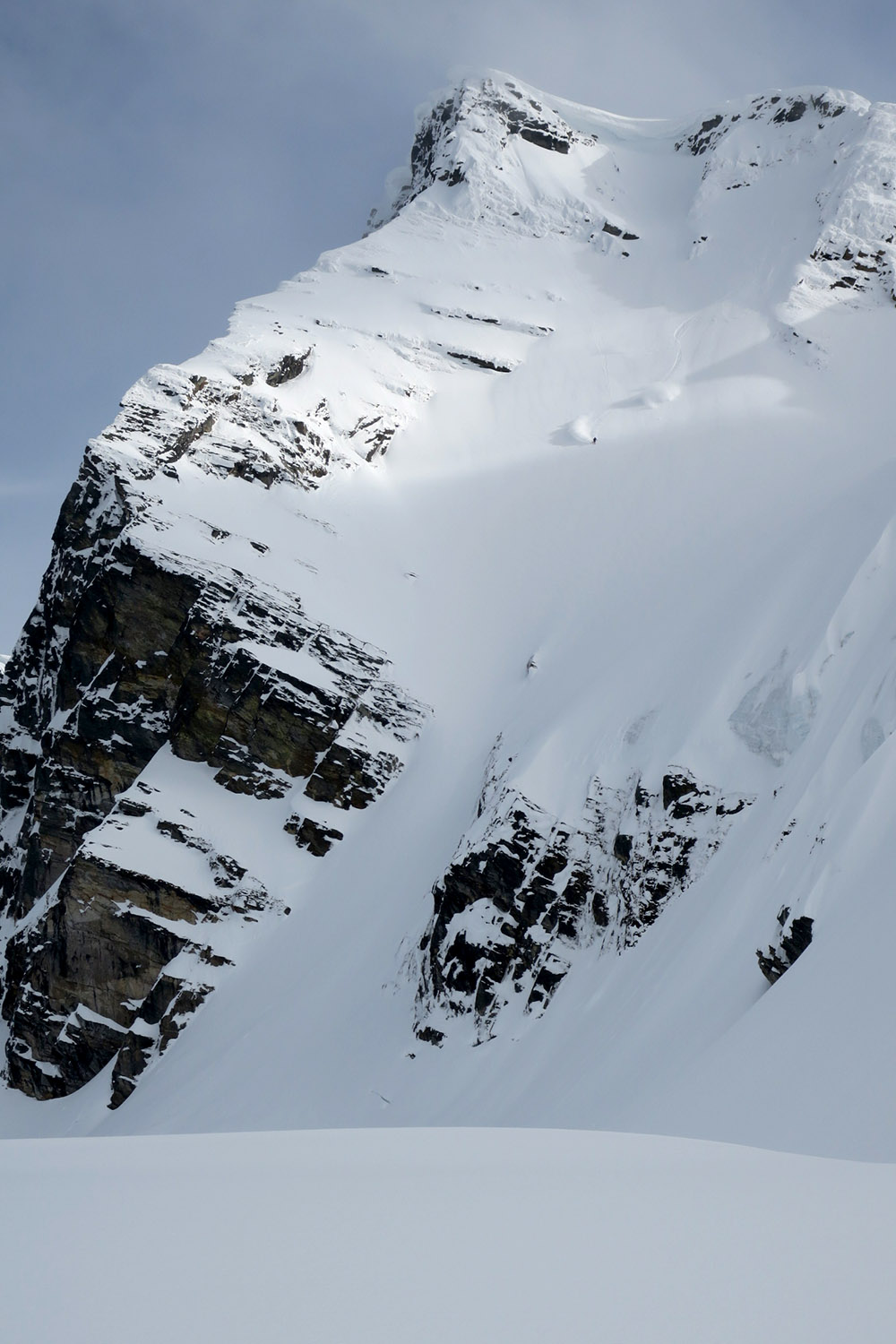 Chris Rubens enjoying the alpenglow on Mt Mulvahill