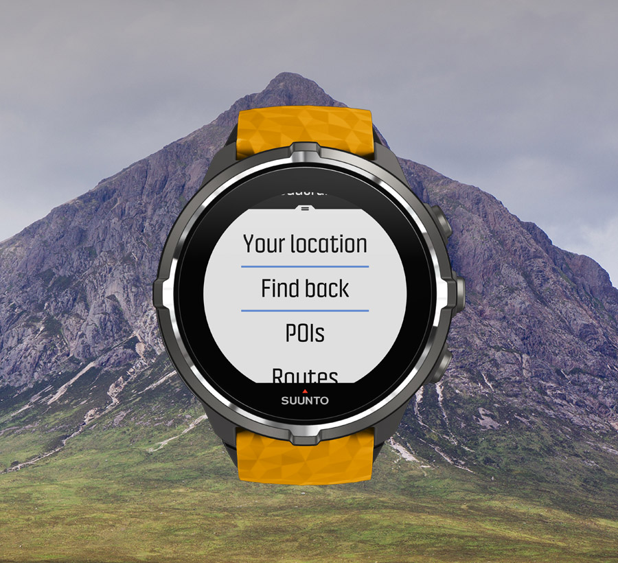 Suunto Spartan Navigation / Navigation menu