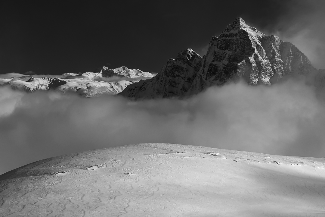 The West face of Mount Macdonald, one of Greg’s dream lines. A possible ski descent? (Image by Bruno Long)