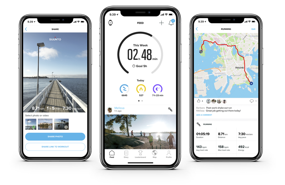 L'app Suunto è disponibile su App Store e Google Play