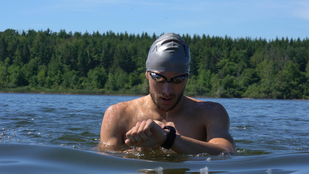 Cody during his longest training day ahead or Ironman Mont Tremblant