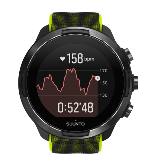 Suunto watch will show your max heart rate during after workout