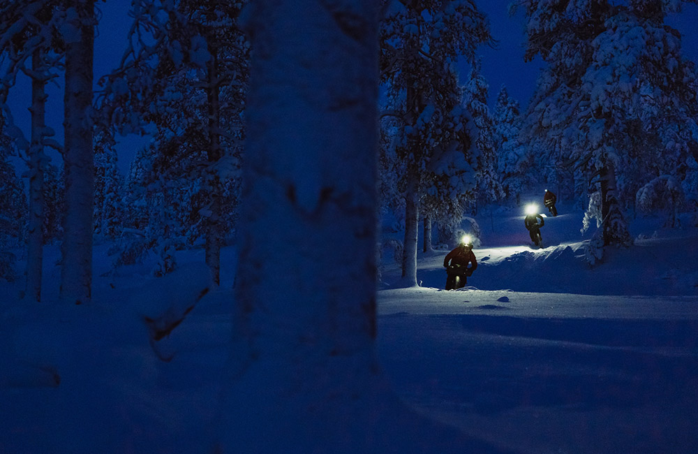 Winter fatbiking at Kiilopää