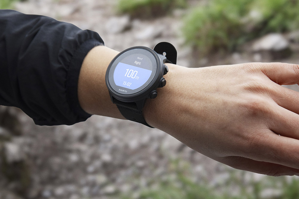 Creating routes on komoot enables turn by turn navigation on a Suunto GPS watch.