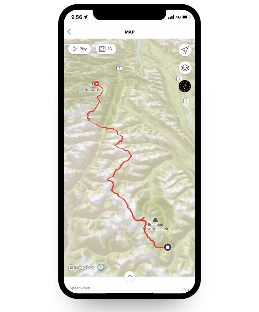 Hit the play button in Suunto app to play your adventures back in Suunto app!