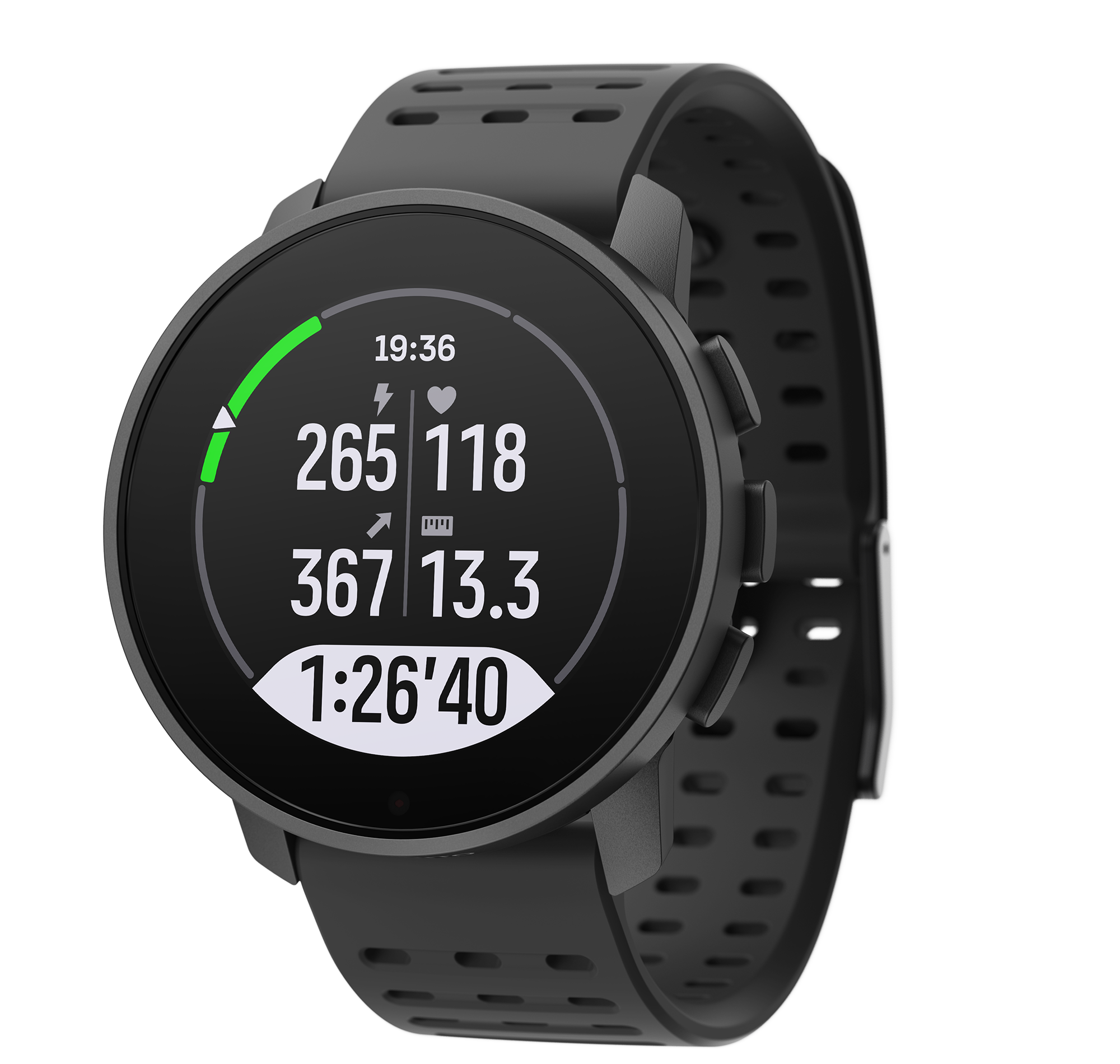 In addition to heart rate and running pace, running power is another metric that helps you manage your workload during exercise with Suunto 9 Peak Pro.