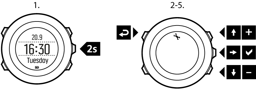 adjusting settings Ambit3