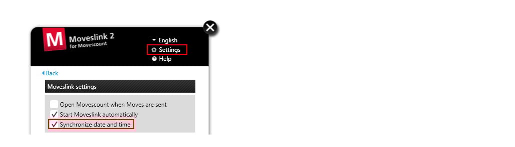 moveslink settings