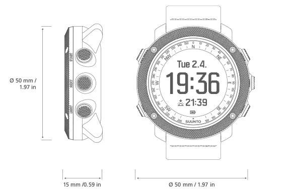 Suunto Traverse Alpha Concrete – the GPS/GLONASS outdoor watch