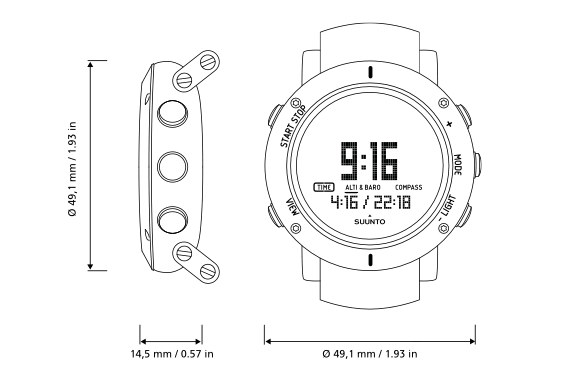  SUUNTO Core Crush Altimeter Watch Violet Crush, One Size :  Clothing, Shoes & Jewelry